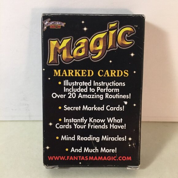 Fantasma Toys Inc Magic Marked Card Set Deck X Ray Vision 2005 20+ Routines - Picture 2 of 6